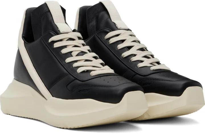 Rick Owens Black Hollywood Geth Runner Sneakers - Image 4