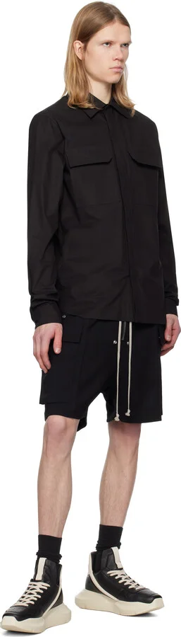 Rick Owens Black Hollywood Geth Runner Sneakers - Image 5