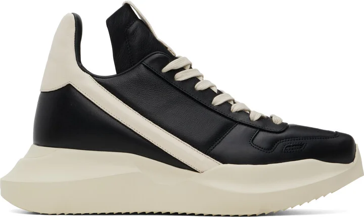 Rick Owens Black Hollywood Geth Runner Sneakers