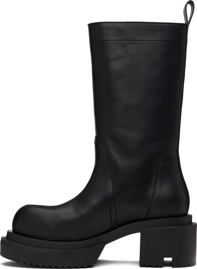 Rick Owens Black Hollywood Groppone Bogun Boots - Image 3