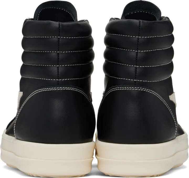 Rick Owens Black Hollywood High Vintage Sneaks Sneakers - Image 2