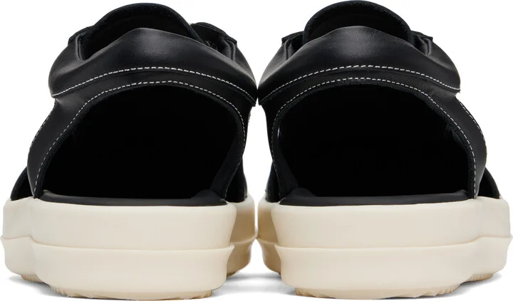 Rick Owens Black Hollywood Hollowed Vintage Sneaks Sneakers - Image 2