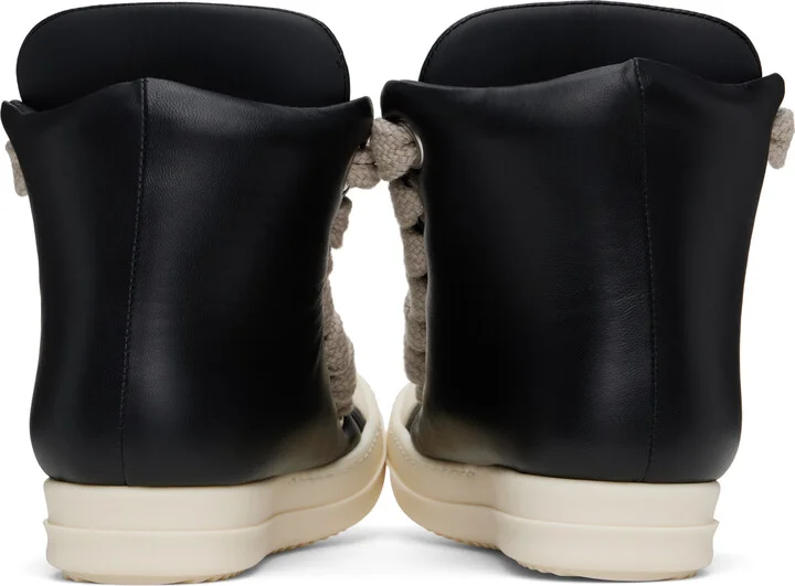 Rick Owens Black Hollywood Jumbolace Sneakers - Image 2