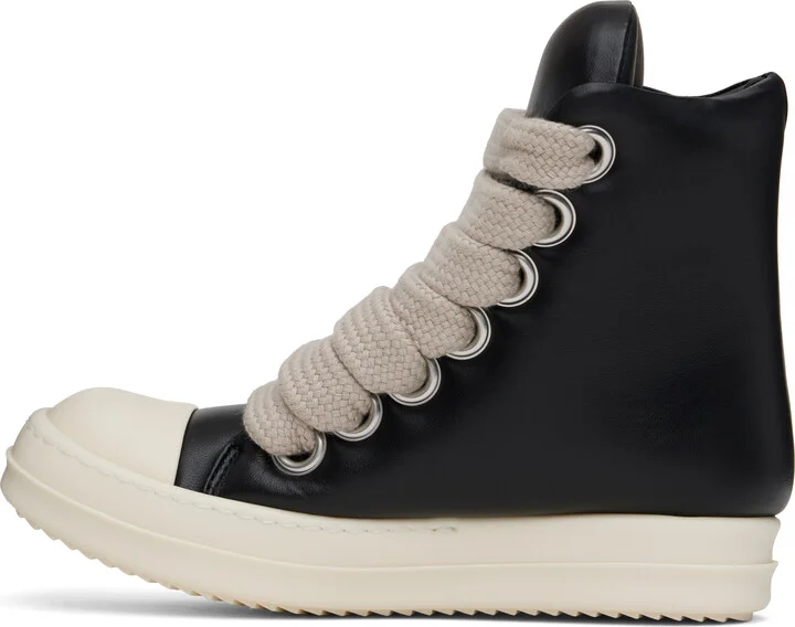 Rick Owens Black Hollywood Jumbolace Sneakers - Image 3