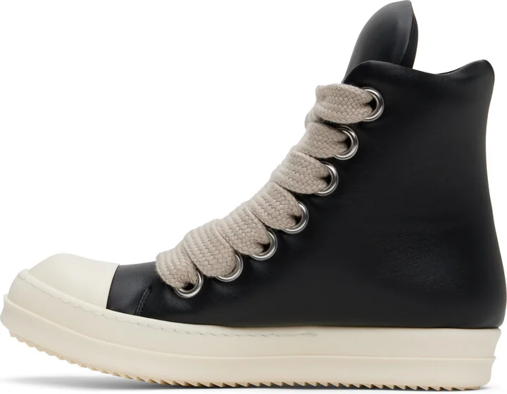 Rick Owens Black Hollywood Jumbolace Sneakers - Image 3