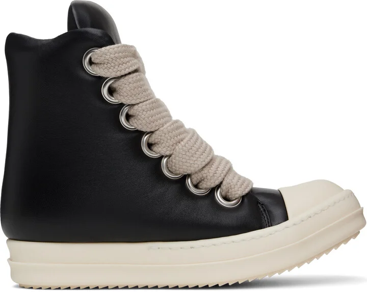Rick Owens Black Hollywood Jumbolace Sneakers
