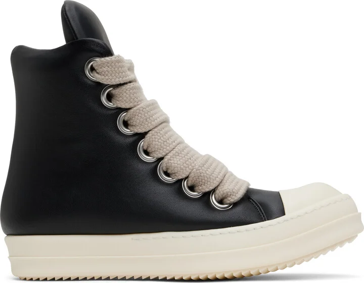 Rick Owens Black Hollywood Jumbolace Sneakers