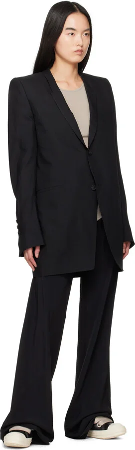Rick Owens Black Hollywood Jumbolaced Low Sneakers - Image 5