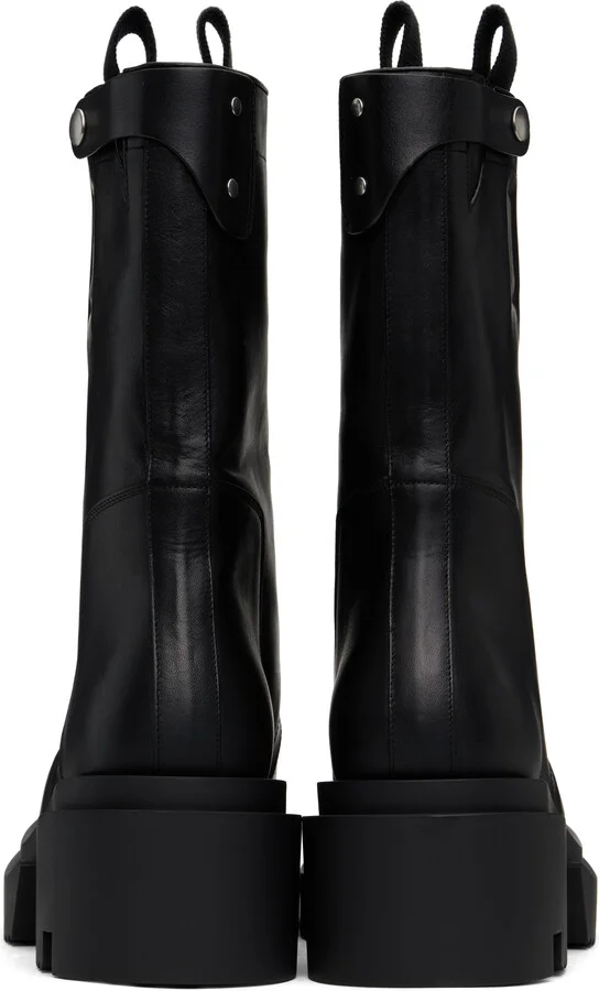 Rick Owens Black Hollywood Low Pull On Bogun Boots - Image 2