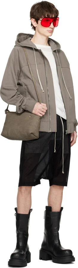 Rick Owens Black Hollywood Low Pull On Bogun Boots - Image 5
