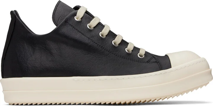Rick Owens Black Hollywood Low Sneakers