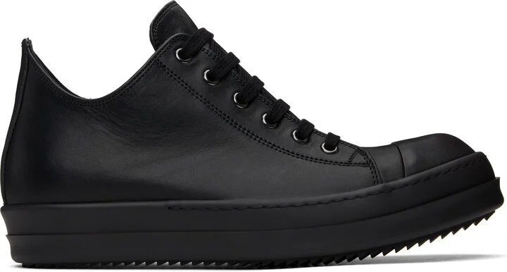 Rick Owens Black Hollywood Low Sneakers