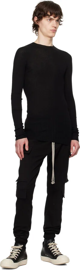 Rick Owens Black Hollywood Low Sneaks Sneakers - Image 5