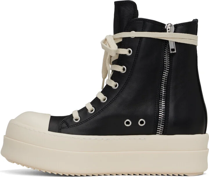 Rick Owens Black Hollywood Mega Bumper Sneakers - Image 3