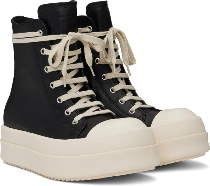 Rick Owens Black Hollywood Mega Bumper Sneakers - Image 4