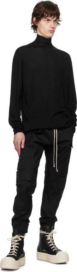 Rick Owens Black Hollywood Mega Bumper Sneakers - Image 5