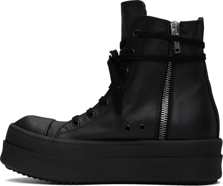 Rick Owens Black Hollywood Mega Bumper Sneakers - Image 3