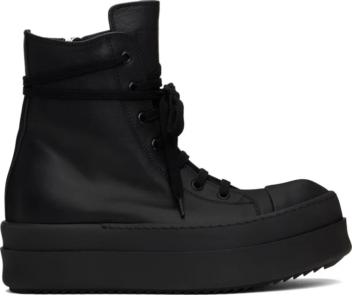 Rick Owens Black Hollywood Mega Bumper Sneakers