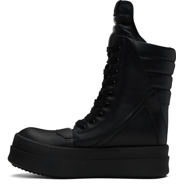 Rick Owens Black Hollywood Mega Geobasket Sneakers - Image 3
