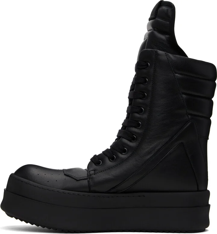 Rick Owens Black Hollywood Mega Geobasket Sneakers - Image 3
