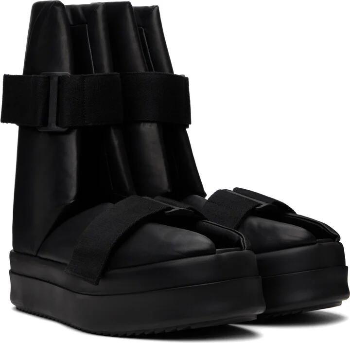 Rick Owens Black Hollywood Splint Sandals - Image 4