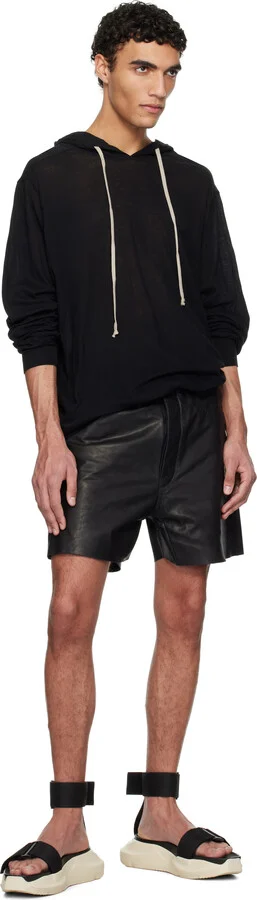 Rick Owens Black Hollywood Strap Spartan Geth Slide Sandals - Image 5