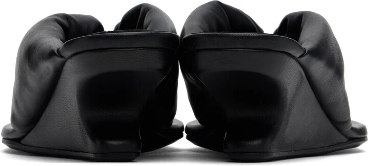 Rick Owens Black Hollywood Thong Cantilever 45 Heeled Sandals - Image 2