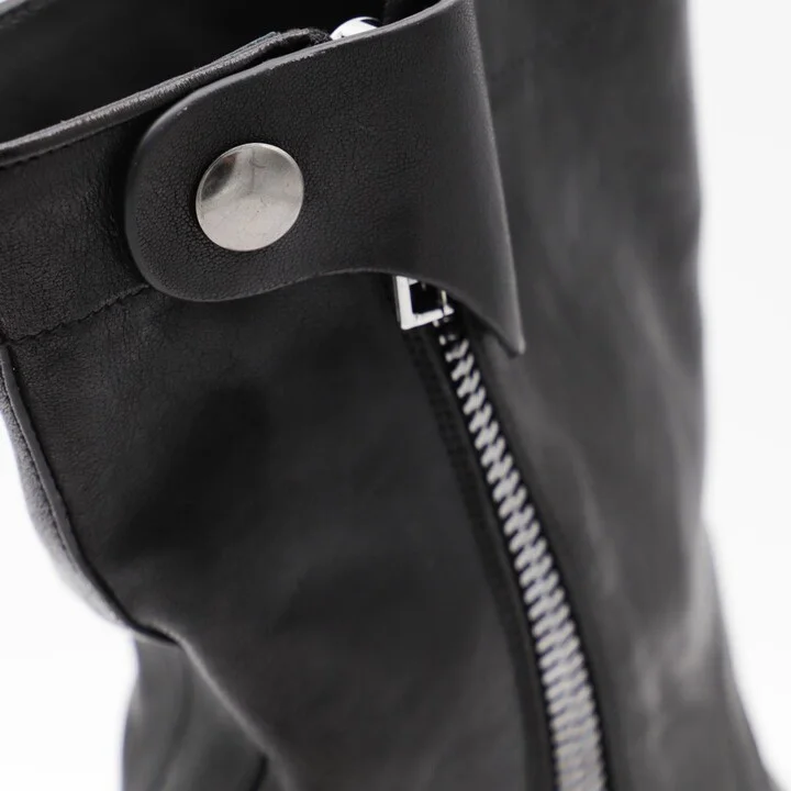 Rick Owens Black Leather Army Creeper Boots - Image 4