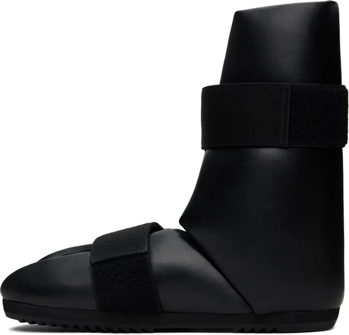 Rick Owens Black Low Splint Sandals - Image 3