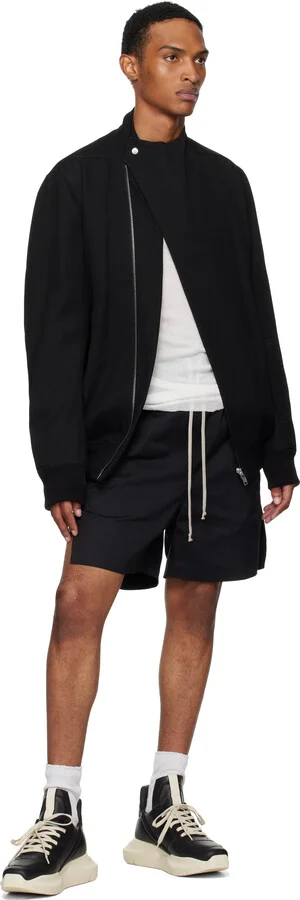 Rick Owens Black & Off-White Concordians Geth Runner Sneakers - Image 5