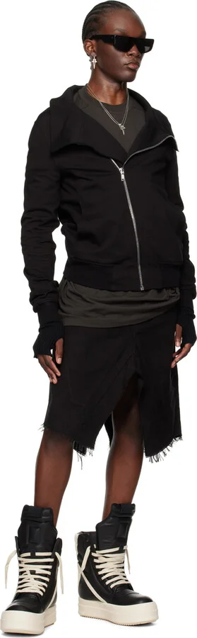 Rick Owens Black & Off-White Porterville Mega Geobasket Sneakers - Image 5