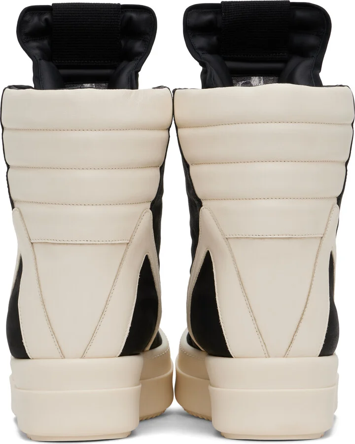 Rick Owens Black & Off-White Porterville Mega Geobasket Sneakers - Image 2