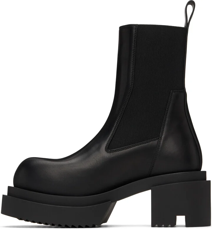 Rick Owens Black Porterville Beatle Bogun Boots - Image 3