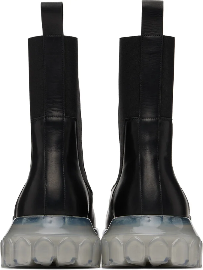 Rick Owens Black Porterville Beatle Bozo Tractor Boots - Image 2