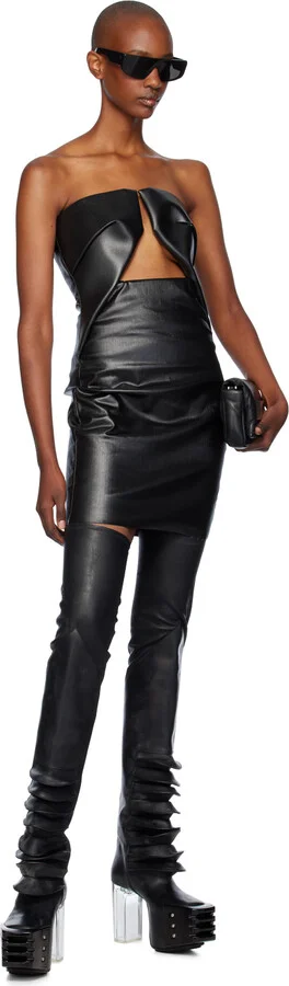Rick Owens Black Porterville Flared Kiss Boots - Image 5