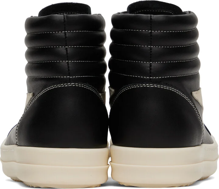Rick Owens Black Porterville High Vintage Sneakers - Image 2