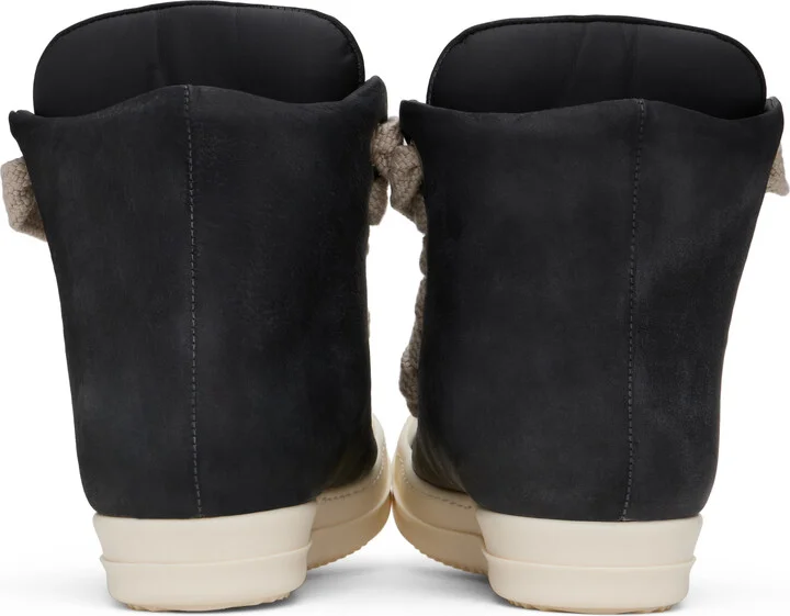 Rick Owens Black Porterville Jumbolaced Padded Sneakers - Image 2