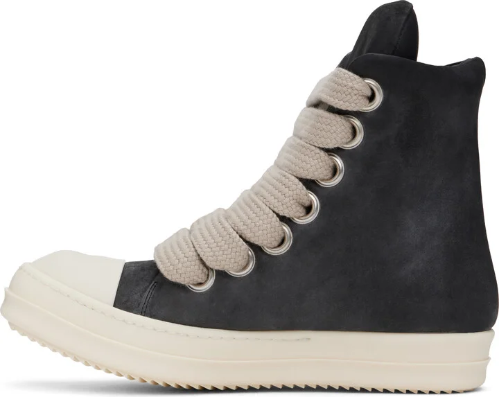 Rick Owens Black Porterville Jumbolaced Padded Sneakers - Image 3