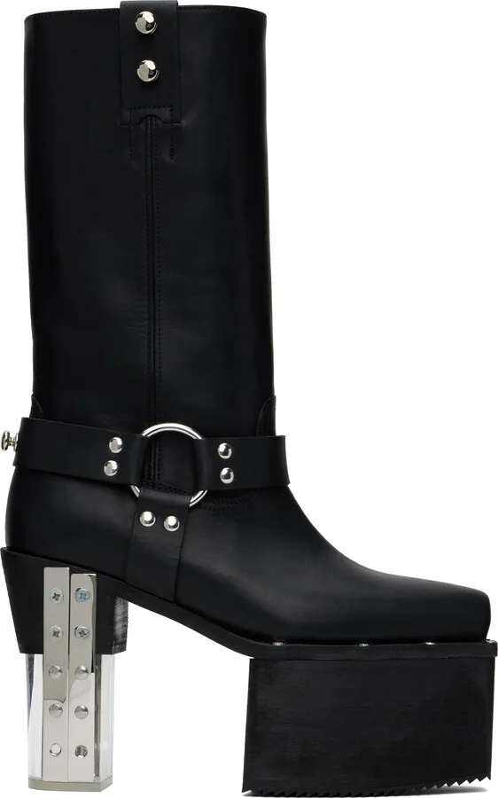Rick Owens Black Porterville LP Boots