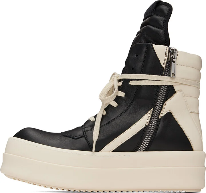 Rick Owens Black Porterville Mega Bumper Geobasket Sneakers - Image 3
