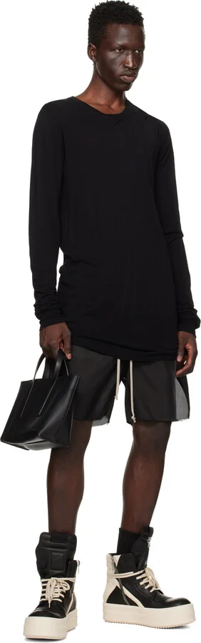 Rick Owens Black Porterville Mega Bumper Geobasket Sneakers - Image 5