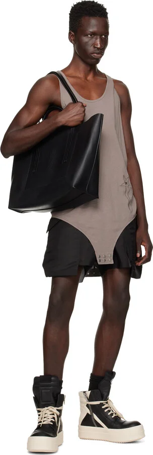 Rick Owens Black Porterville Mega Bumper Geobasket Sneakers - Image 5