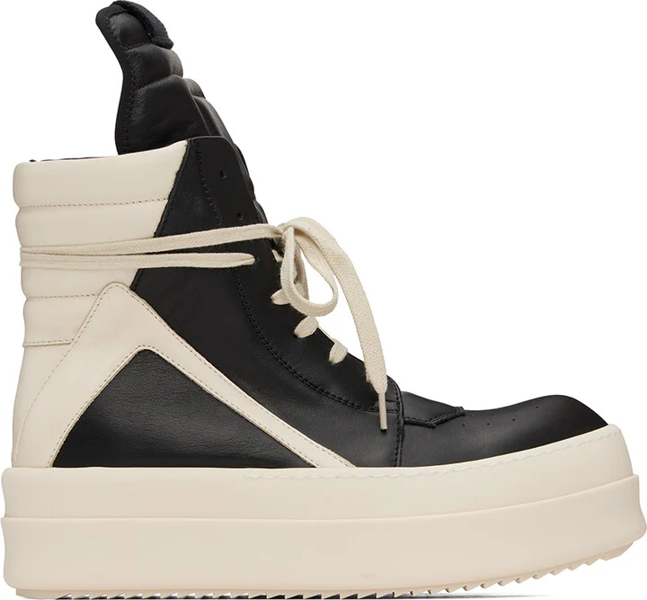 Rick Owens Black Porterville Mega Bumper Geobasket Sneakers