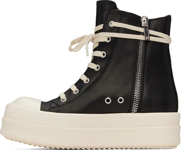 Rick Owens Black Porterville Mega Bumper Sneakers - Image 3