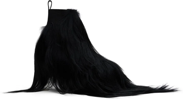 Rick Owens Black Porterville Minimal Grill Beatle 65 Chelsea Boots