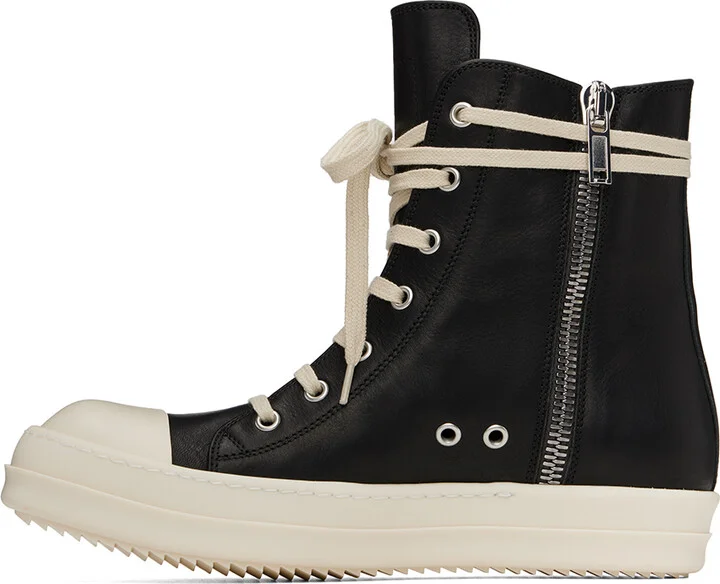 Rick Owens Black Porterville Sneakers - Image 3