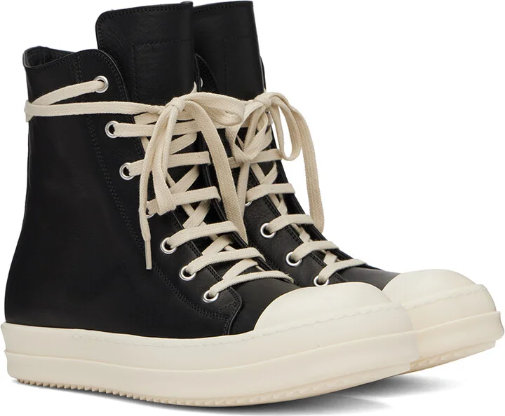 Rick Owens Black Porterville Sneakers - Image 4