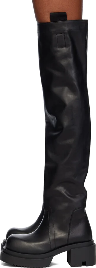 Rick Owens Black Porterville Wader Bogun Boots - Image 3