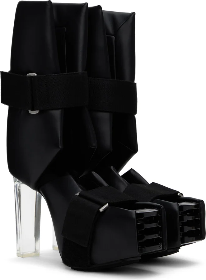 Rick Owens Black Splint Kiss Heels - Image 4