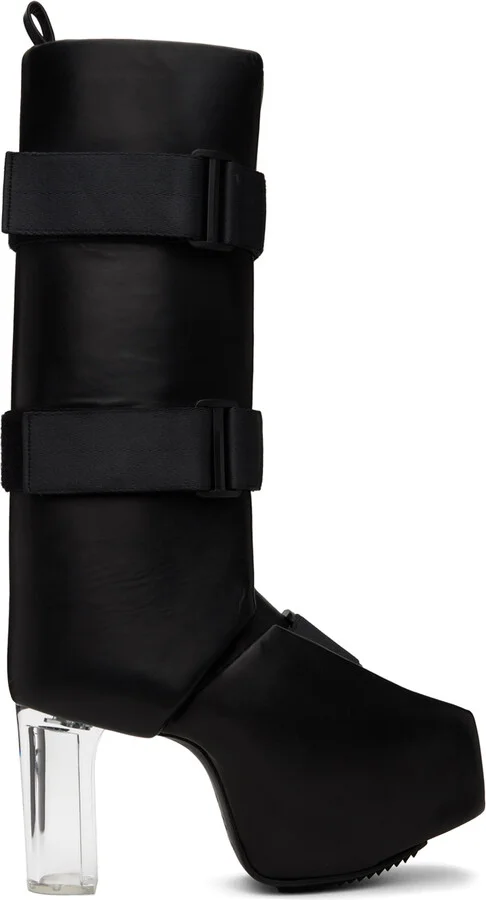 Rick Owens Black Splint Platform Boots